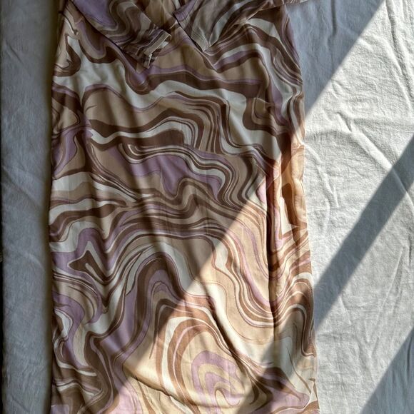 AFRM Marble Swirl Mesh Top and Skirt Set - Picture 2 of 6